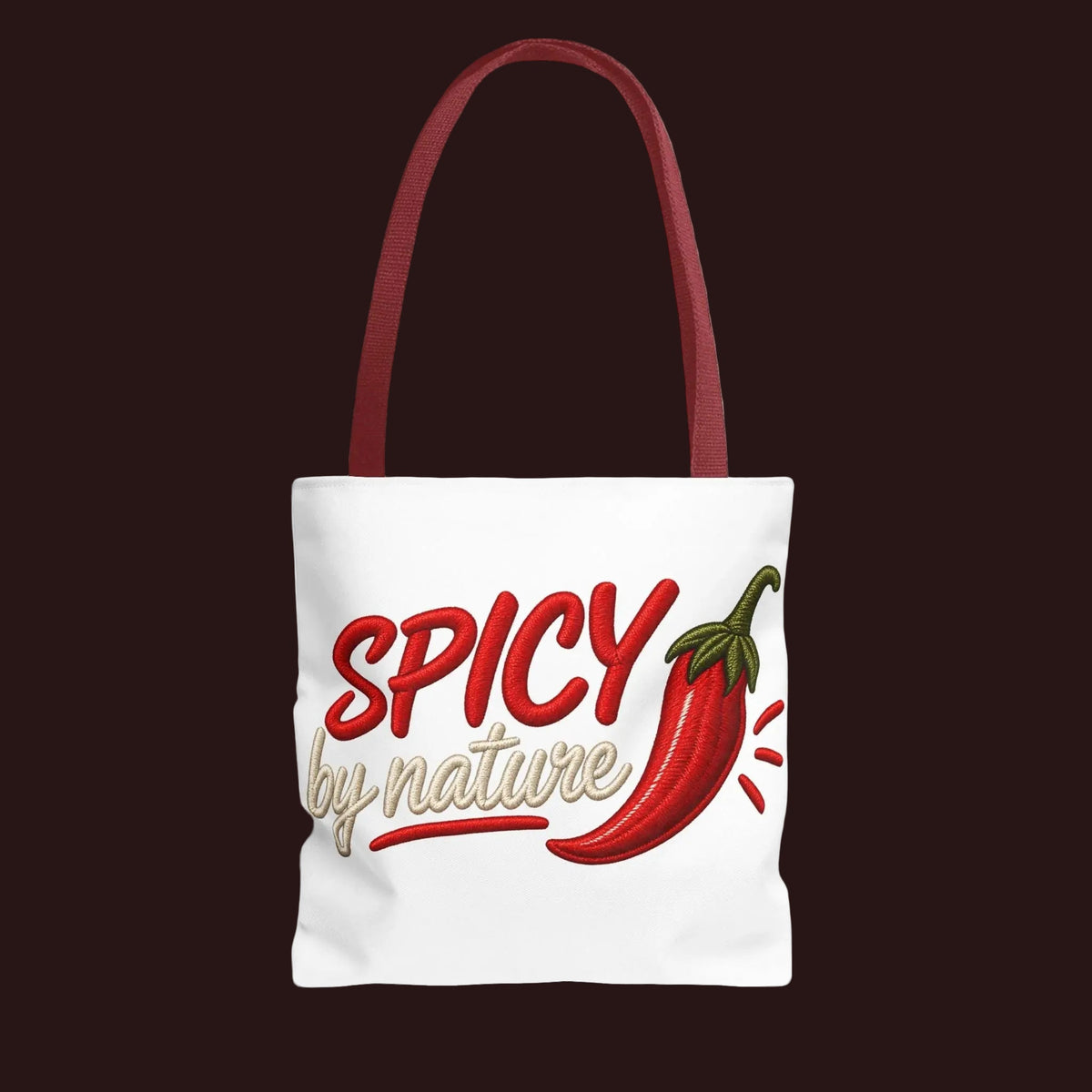 Tote bag « Spicy by Nature » Muta, imprimé piment rouge