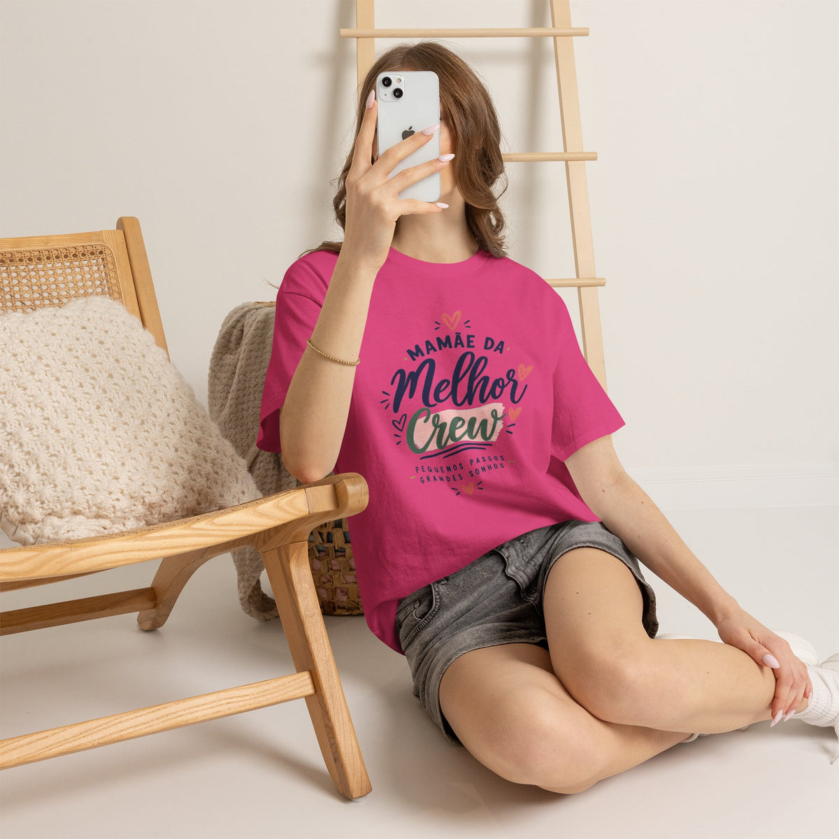 T-shirt « Mamãe da Melhor Crew » Muta, vue d'ensemble