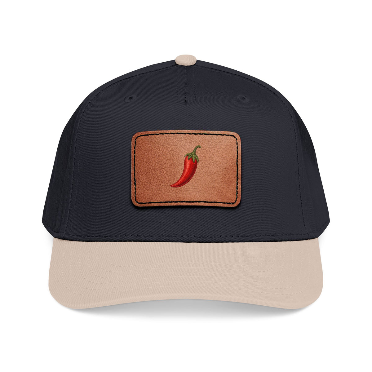 Casquette snapback Muta à patch cuir piment, vue de face