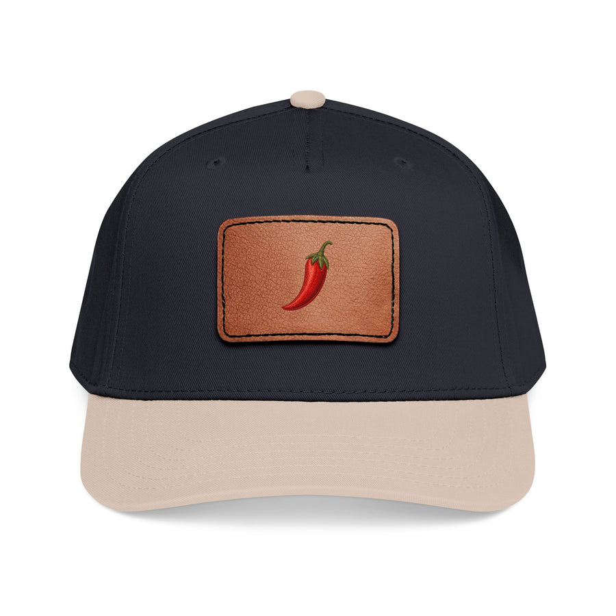 Casquette snapback Muta à patch cuir piment, vue de face