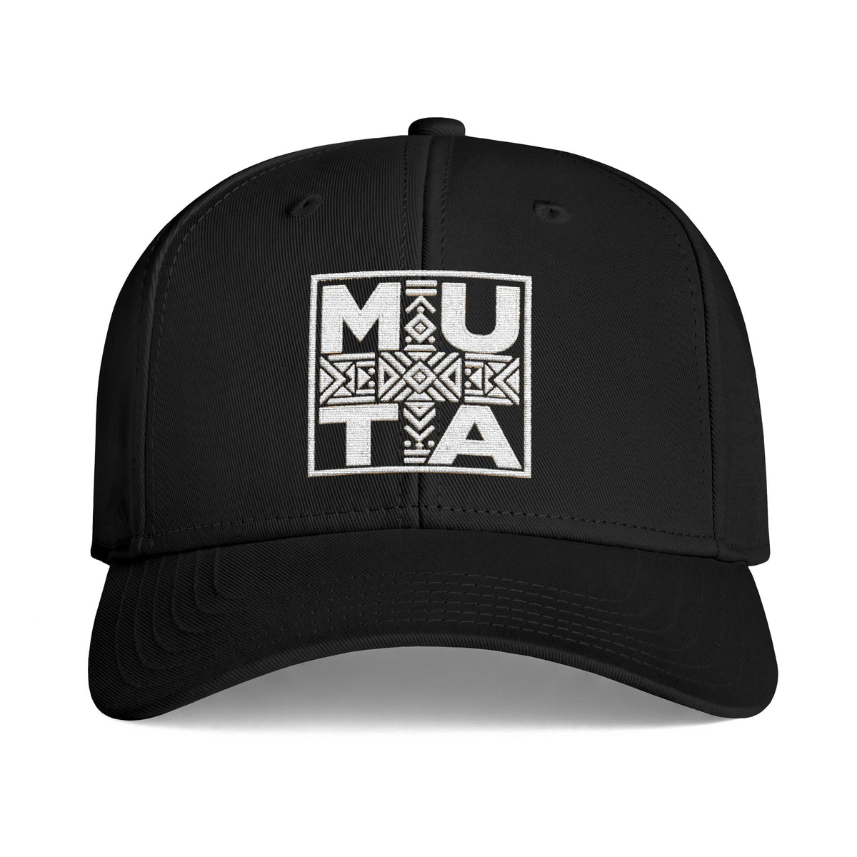 Mu-ta Icon Cap  Embroidered Tribal Square Logo Hat