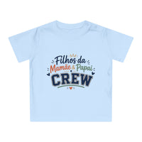 T-shirt bébé « Filhos da Mamãe & Papai Crew » Muta, détail de l'encolure