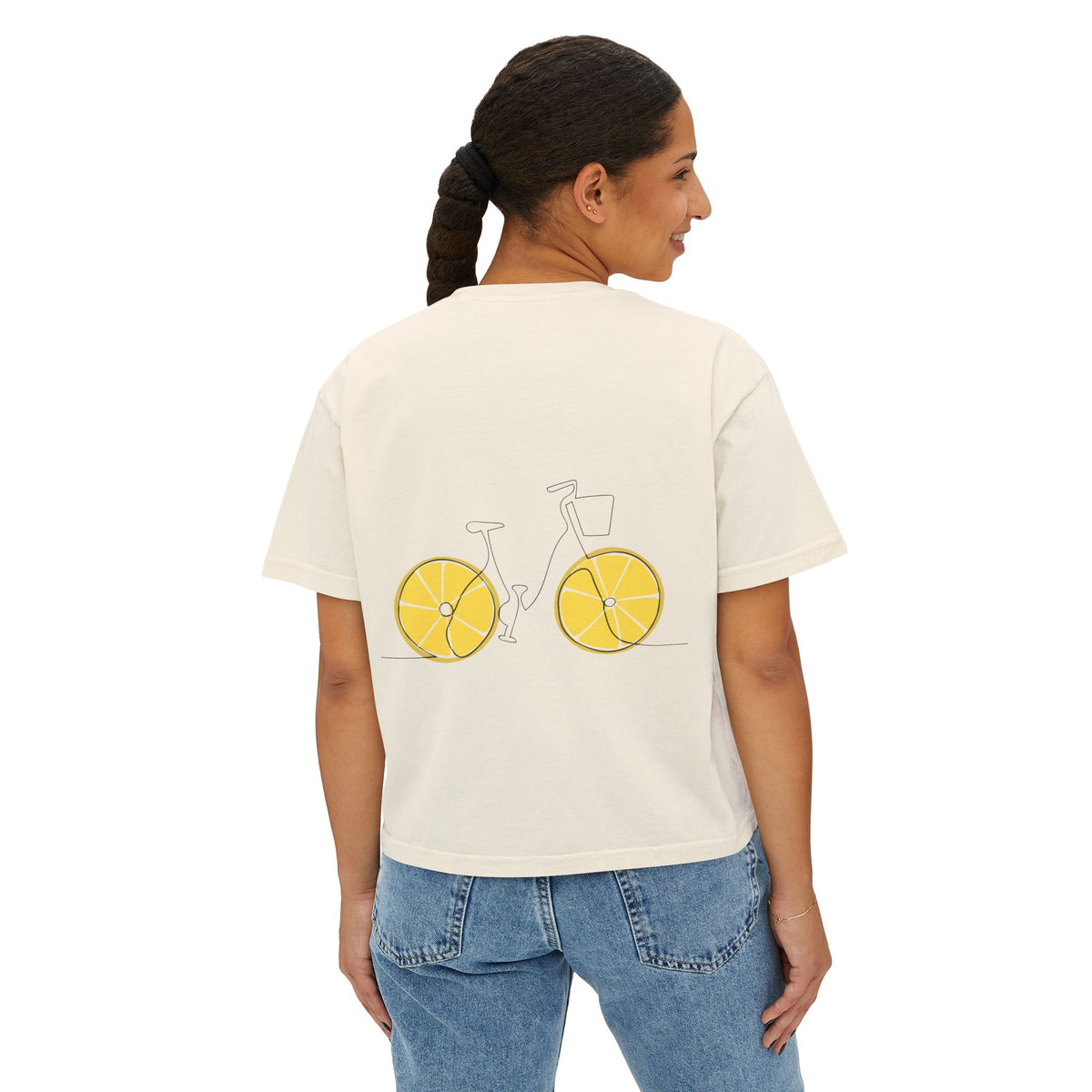 T-shirt boxy « Lemon Wheels » Muta, visuel complémentaire 3