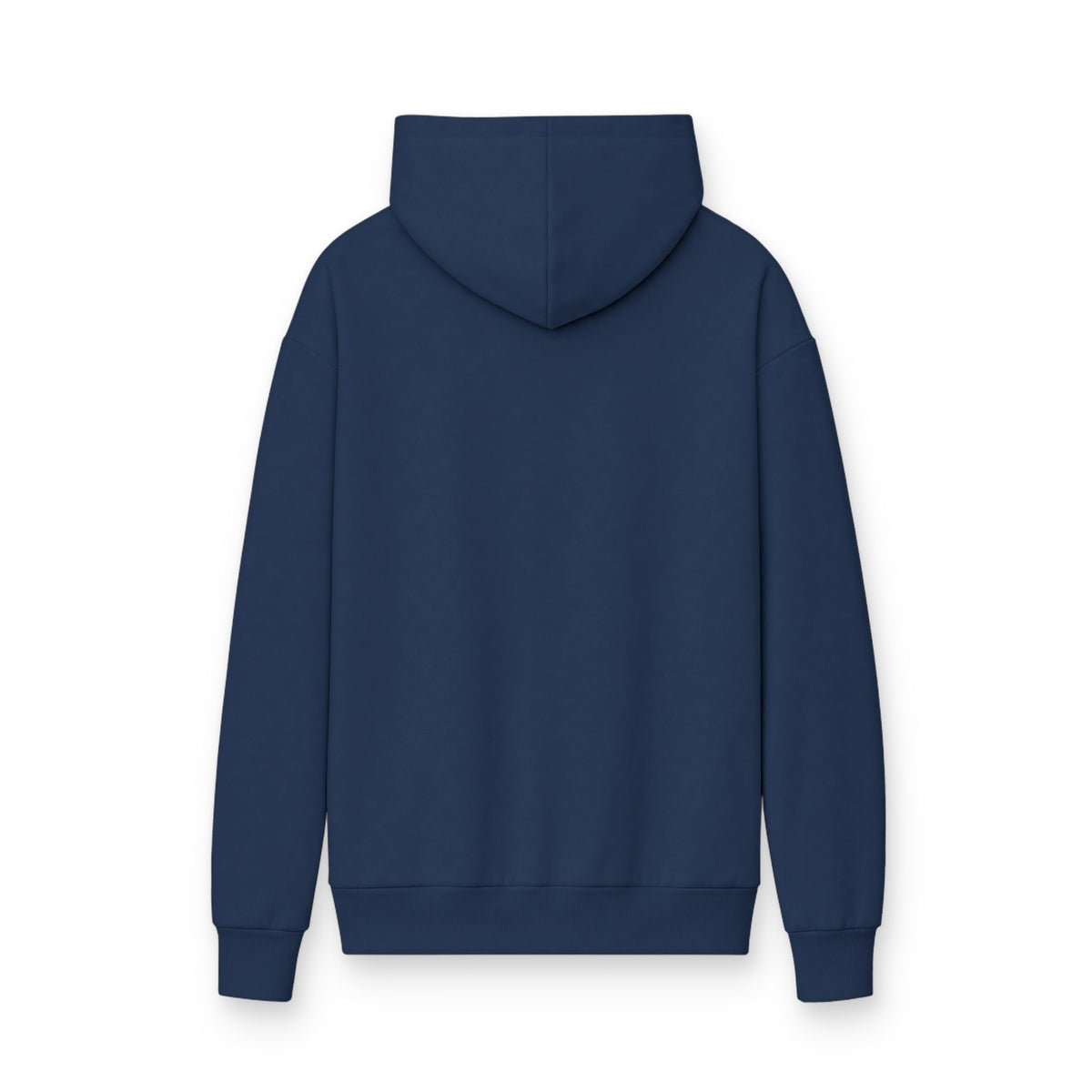 Hoodie oversize Muta « Out of Office », détail du lettrage minimaliste
