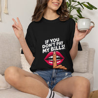 T-shirt « If You Don't Pay My Bills » Muta coloris Black, porté de face