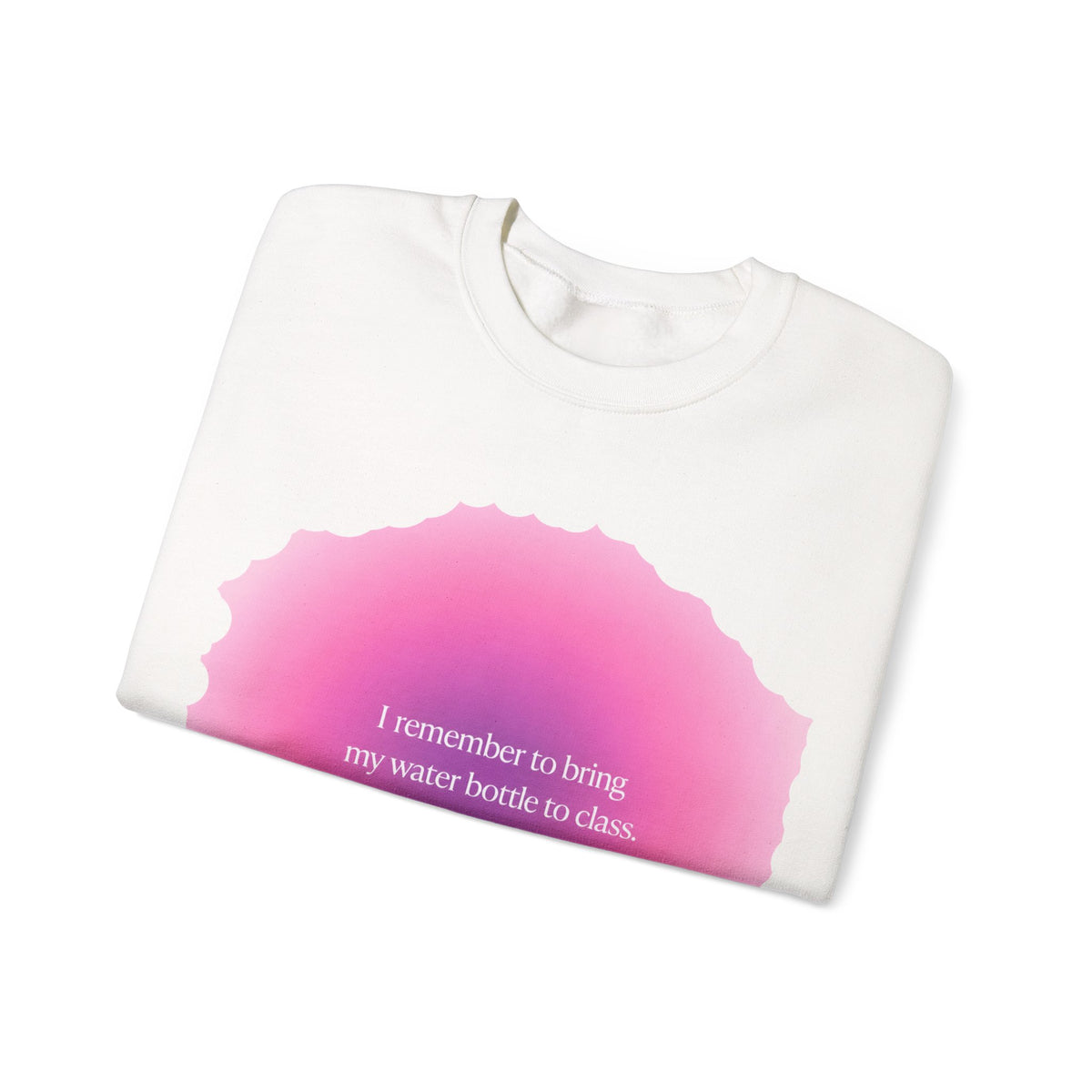 Sweat-shirt Muta aquarelle rose, vue de trois quarts