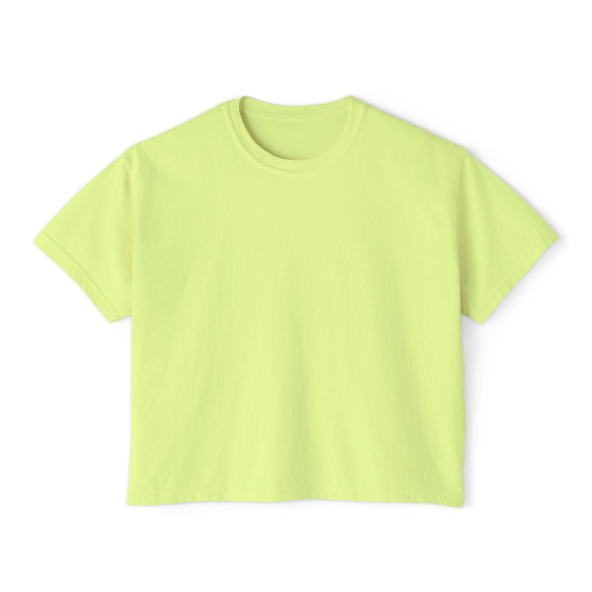 T-shirt boxy Muta coloris Neon Lemon, vue de face