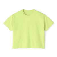 T-shirt boxy Muta coloris Neon Lemon, vue de face