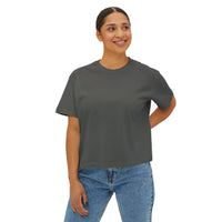 T-shirt boxy « Functioning? Yeah…Barely » Muta, à plat vue de dessus