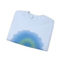 Sweat-shirt col rond Muta, détail du lettrage