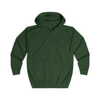 Sweat à capuche zippé Muta coloris Bottle Green, vue de face