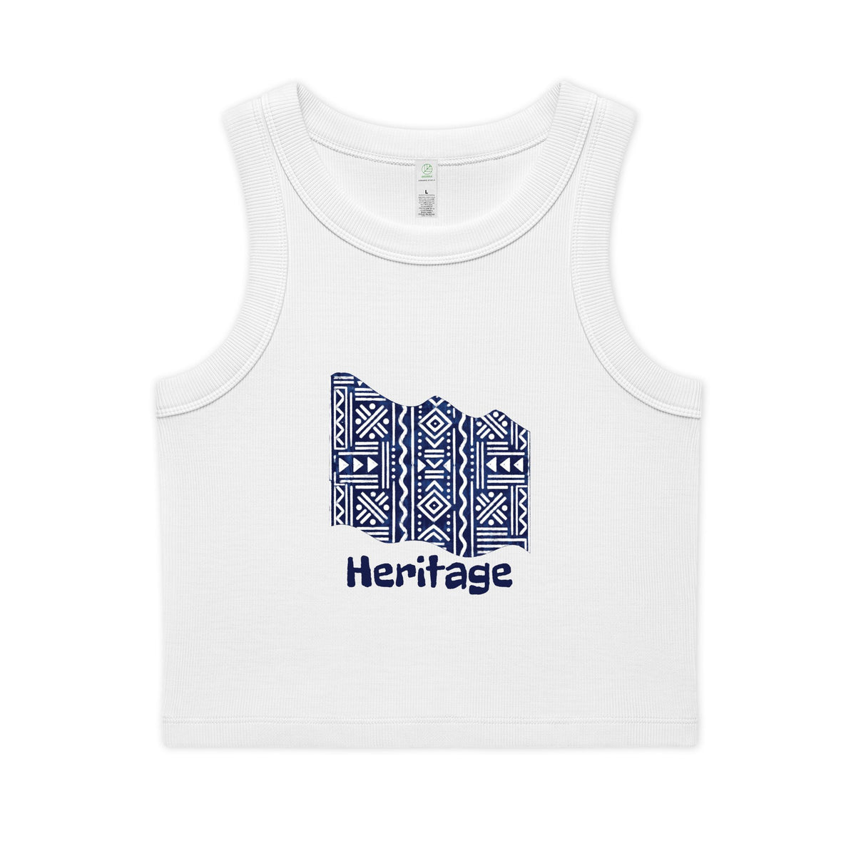 Heritage Ndop Crop Tank – Women's Organic Ribbed Summer Top