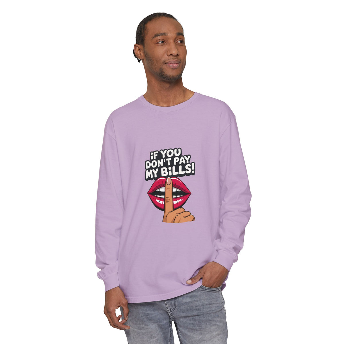 Tee manches longues Muta en coton teint en pièce, visuel produit 5
