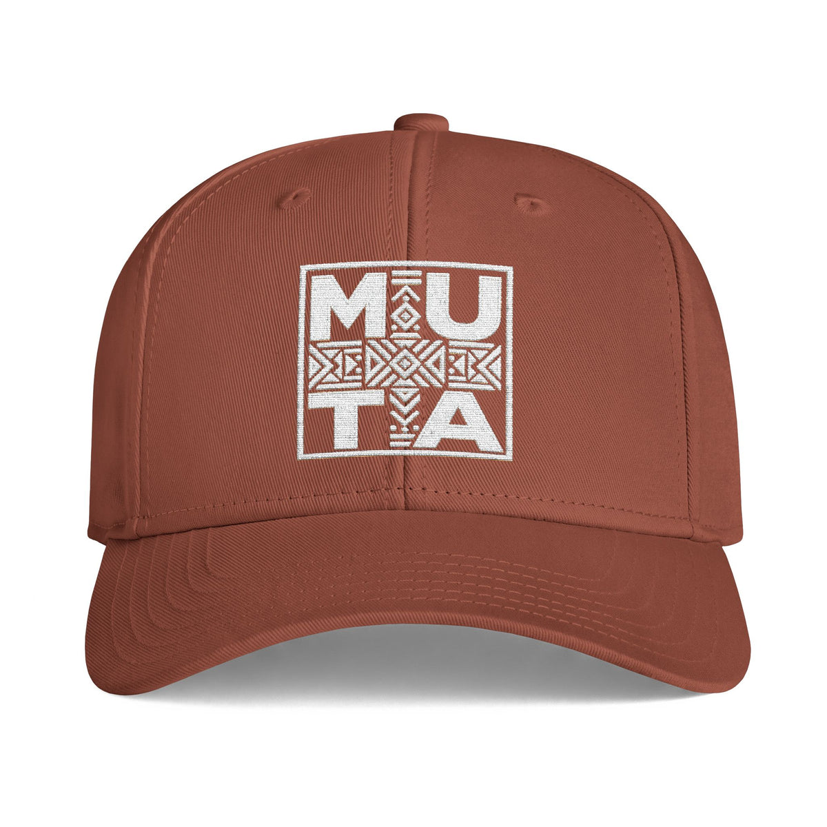 Mu-ta Icon Cap  Embroidered Tribal Square Logo Hat