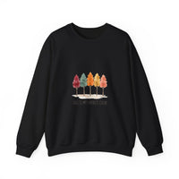 Sweat-shirt « Fall Trees » aquarelle Muta coloris Black, porté de face