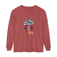 Tee manches longues « If You Don’t Pay My Bills » Muta, coloris Crimson