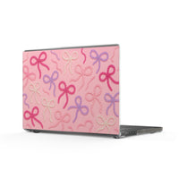 Coque MacBook transparente Muta à motif nœuds roses