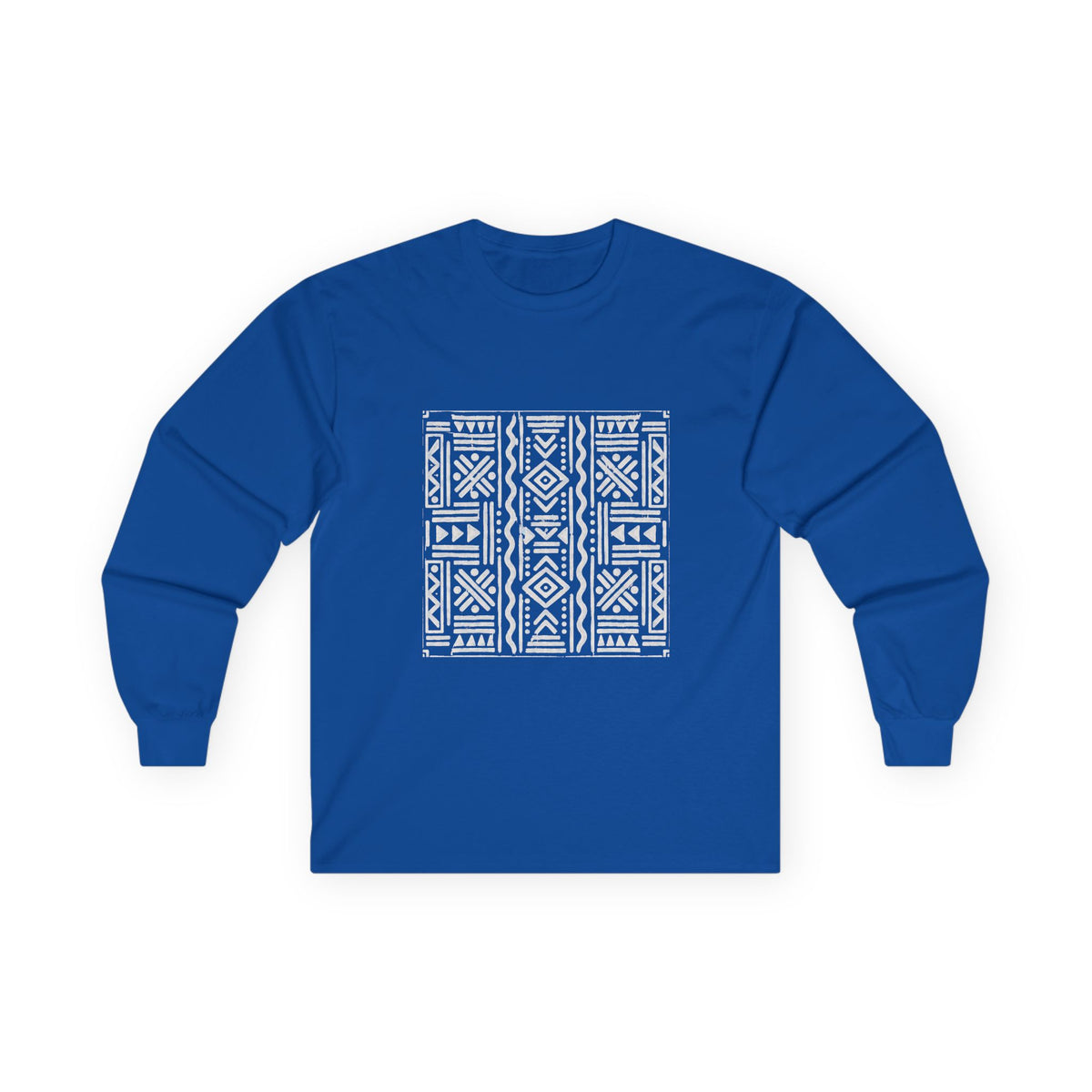 Tribal Geometric Pattern Long Sleeve Tee