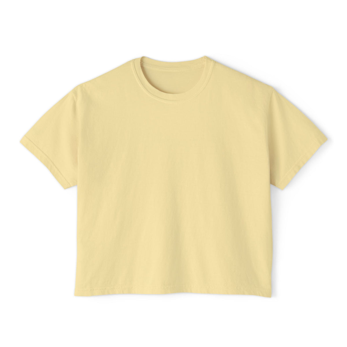 T-shirt boxy Muta coloris Butter, vue de face