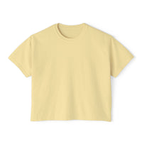 T-shirt boxy Muta coloris Butter, vue de face