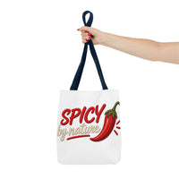 Tote bag « Spicy by Nature » Muta porté à l'épaule