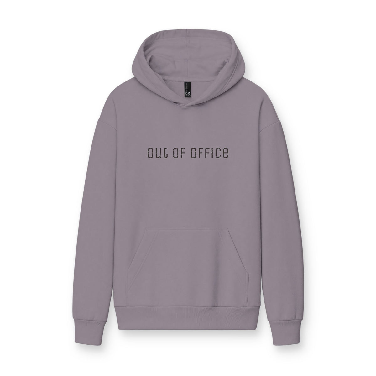 Hoodie « Out of Office » Muta coloris Smoky Amethyst, porté de face