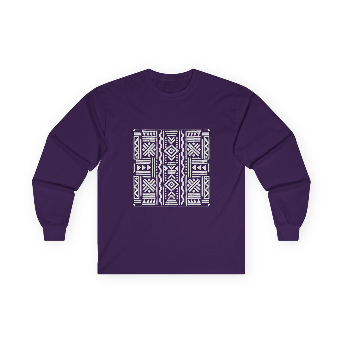 Tribal Geometric Pattern Long Sleeve Tee