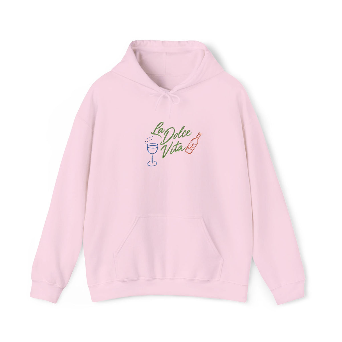 Hoodie brodé « La Dolce Vita » Muta, coloris Light Pink