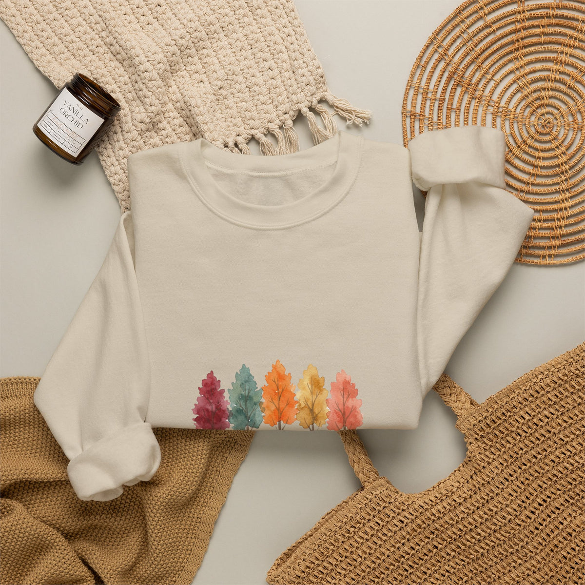 Sweat-shirt « Fall Trees » Muta, coupe unisexe