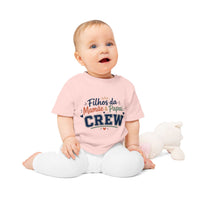 T-shirt bébé « Filhos da Mamãe & Papai Crew » Muta coloris Powder Pink