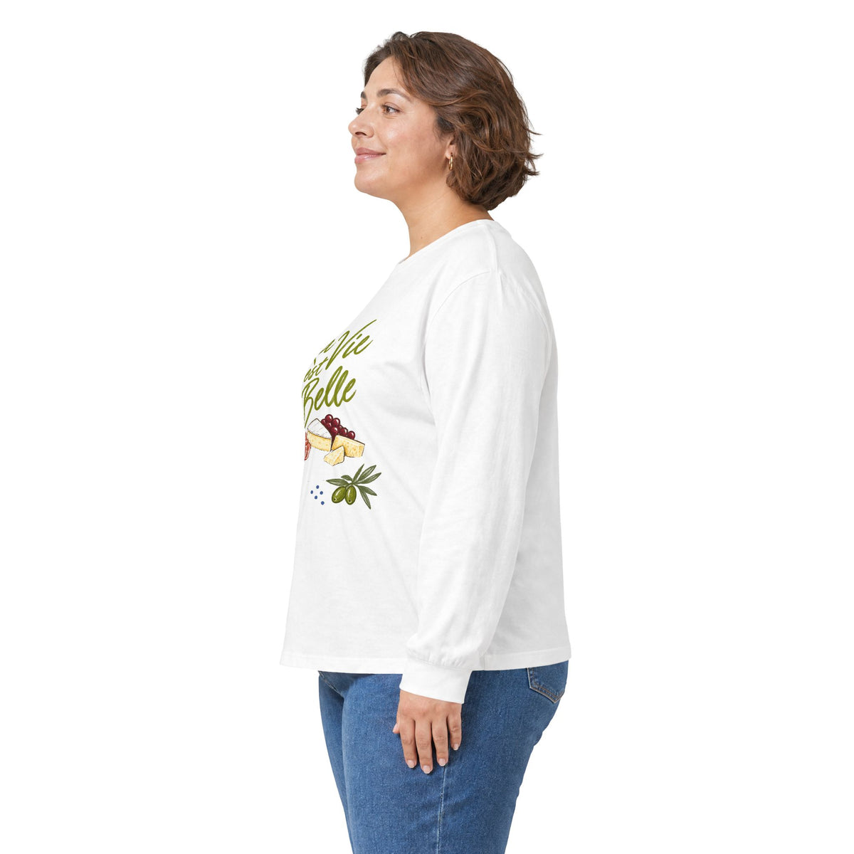 T-shirt manches longues « La Vie est Belle » Muta, visuel produit 3