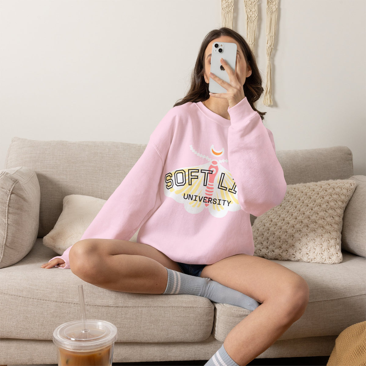 Soft Life University Crewneck Sweatshirt