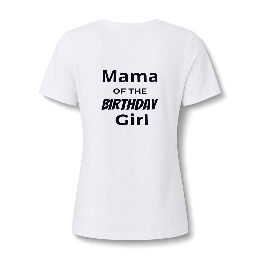 T-shirt col V « Always My Mummy » Muta, imprimé empreintes et cœur