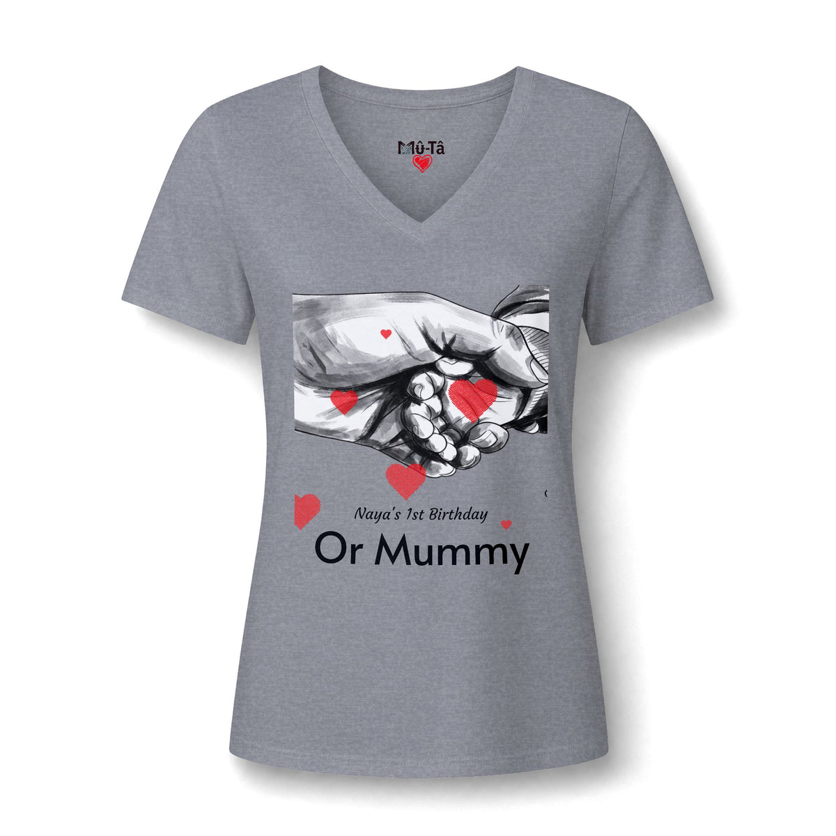 T-shirt col V Muta, vue de dos
