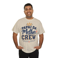 T-shirt « Papai da Melhor Crew » Muta coloris Sand, porté de face