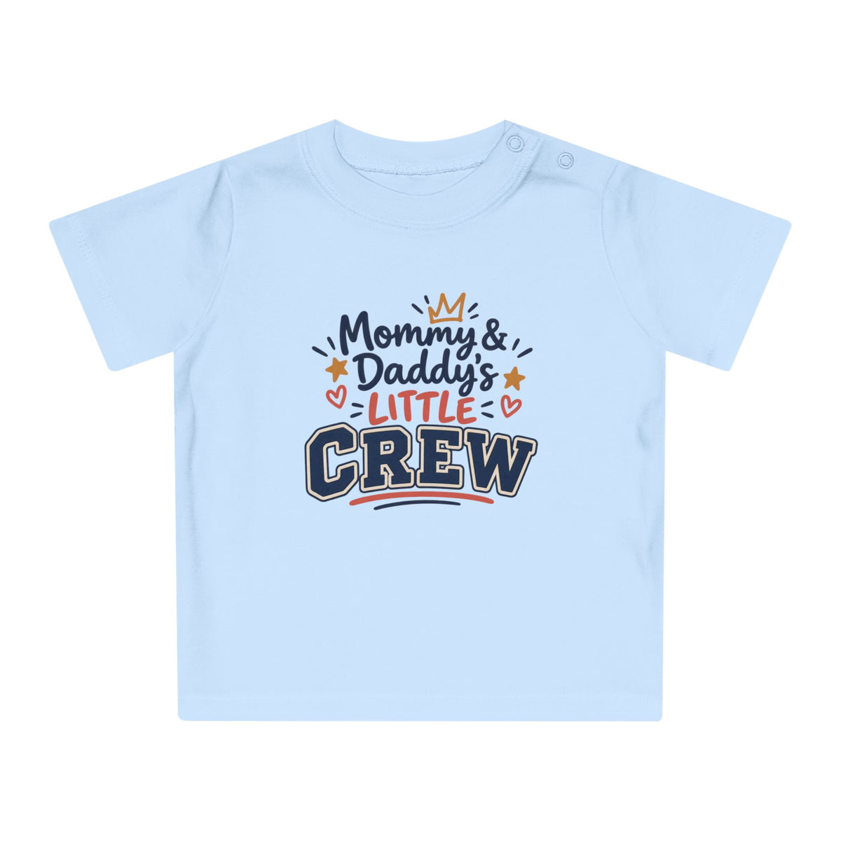 T-shirt bébé « Mommy & Daddy's Little Crew » Muta, détail de l'encolure