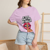 T-shirt « If You Don't Pay My Bills » Muta coloris Orchid, porté debout