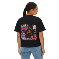 T-shirt boxy « Functioning? Yeah…Barely » Muta, illustration dos