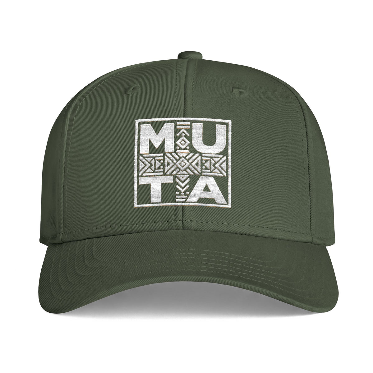 Mu-ta Icon Cap  Embroidered Tribal Square Logo Hat