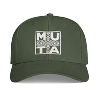 Mu-ta Icon Cap  Embroidered Tribal Square Logo Hat