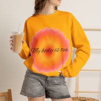 Sweat-shirt « My Body Is Tea » Muta, vue de trois quarts