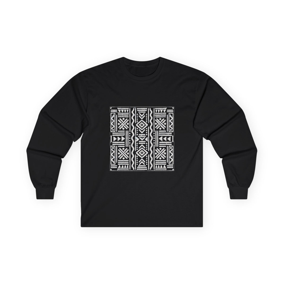 Tribal Geometric Pattern Long Sleeve Tee
