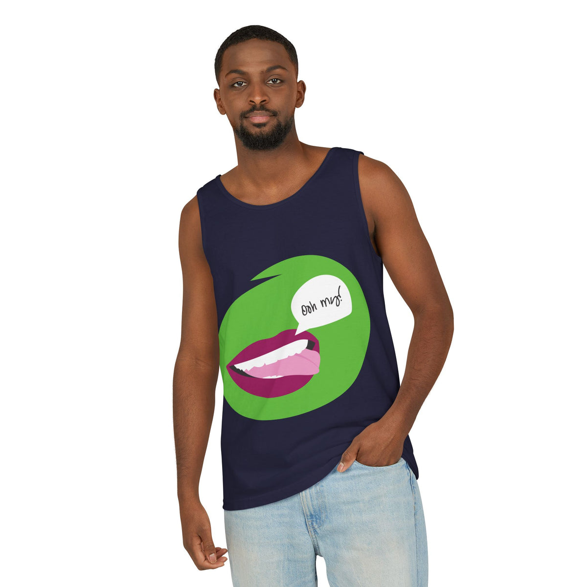Débardeur Muta imprimé Paris Croissant Club, vue de face