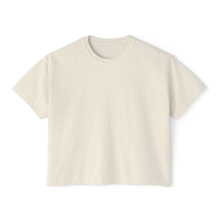 Lemon Wheels Women's Boxy Tee — Cute Bicycle Graphic Tee
