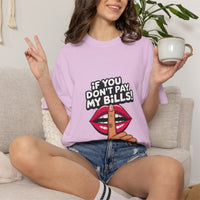 T-shirt « If You Don't Pay My Bills » Muta coloris Orchid, porté de face