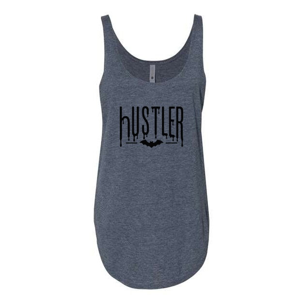 Débardeur Muta « Hustler » à imprimé chauve-souris, coloris Antique Denim, vue de face