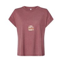 T-shirt Muta « You Want To Socialize Today ? » coloris bordeaux délavé, vue de face