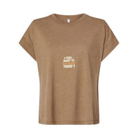 T-shirt Muta « You Want To Socialize Today ? » coloris Washed Coyote Brown, vue de face