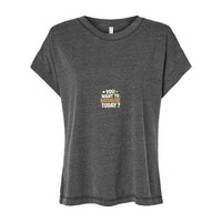 T-shirt Muta « You Want To Socialize Today ? » coloris gris anthracite chiné, vue de face