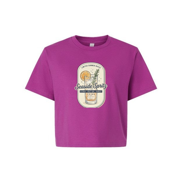 T-shirt court Muta « Seaside Spritz » coloris Super Pink, vue de face
